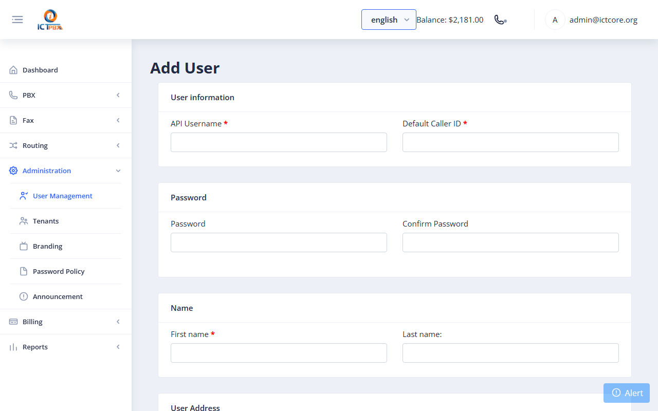 2c. Creating Users Under a Tenant screenshot 8