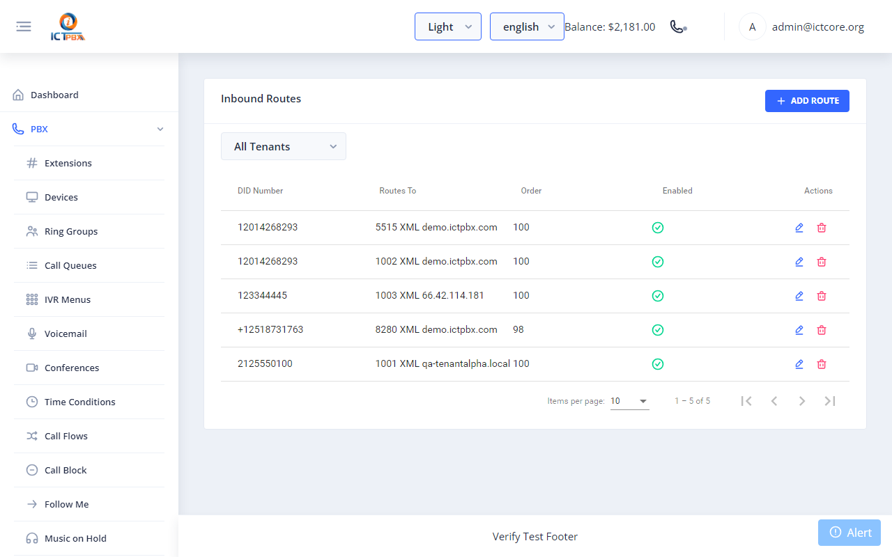 10. Routing Your DID (Inbound Route) screenshot 31