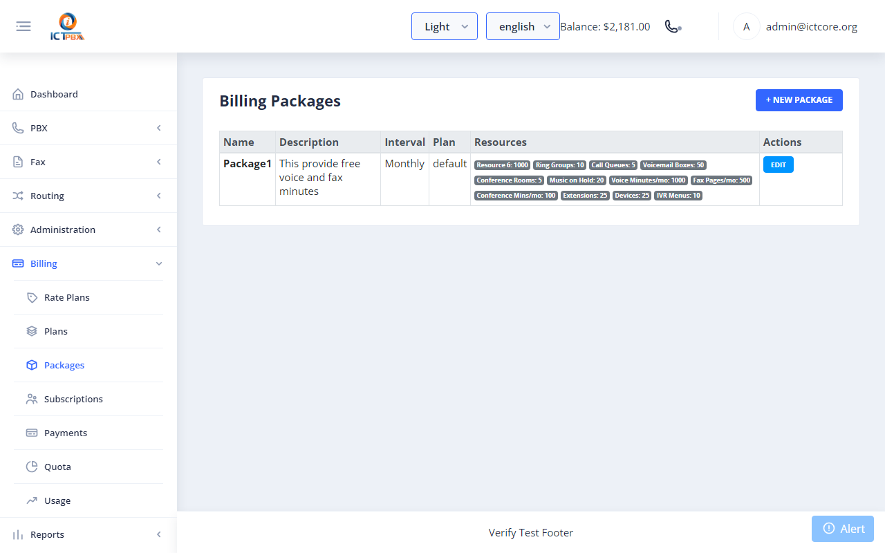 14a. Packages (Admin only) screenshot 40