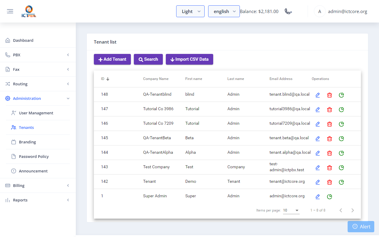2a. Creating a Tenant screenshot 5