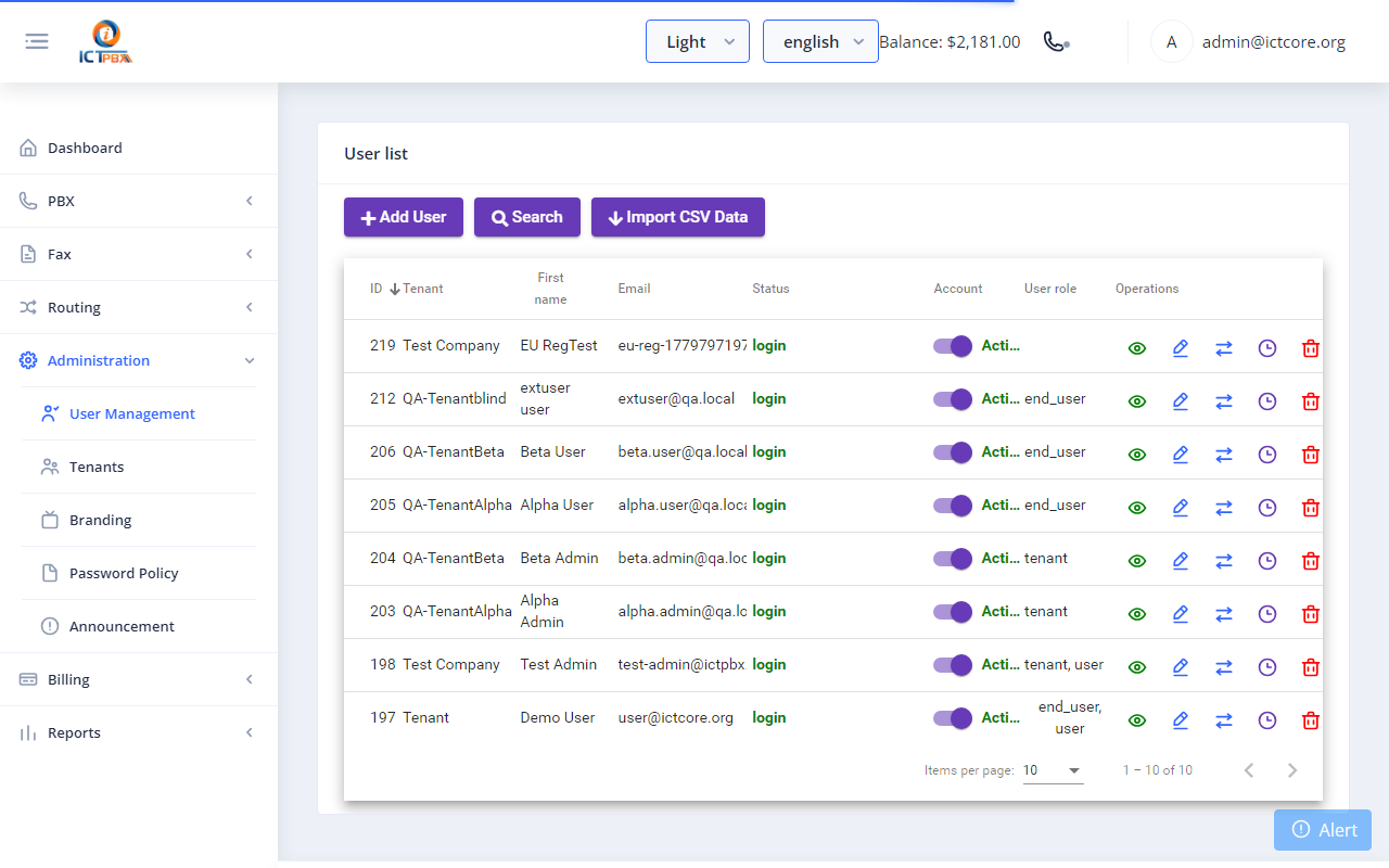 2c. Creating Users Under a Tenant screenshot 7